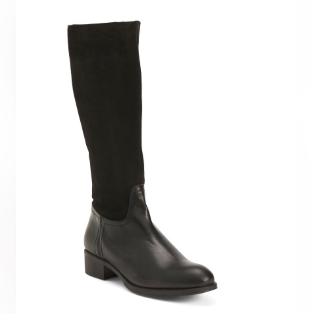 HELENE ROUGE Made In Spain Suede Tall Shaft Boots - Picture 16 of 16